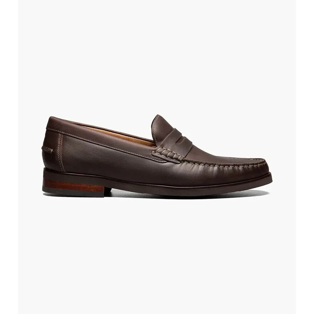 Florsheim Berkley Flex 12195-215 Men's US 11.5 Brown Penny Loafer Shoes ZAP401